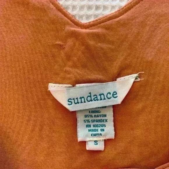 Sundance Women’s Cameo Dress. Orange/peach/white. Size SMALL - Picture 8 of 10